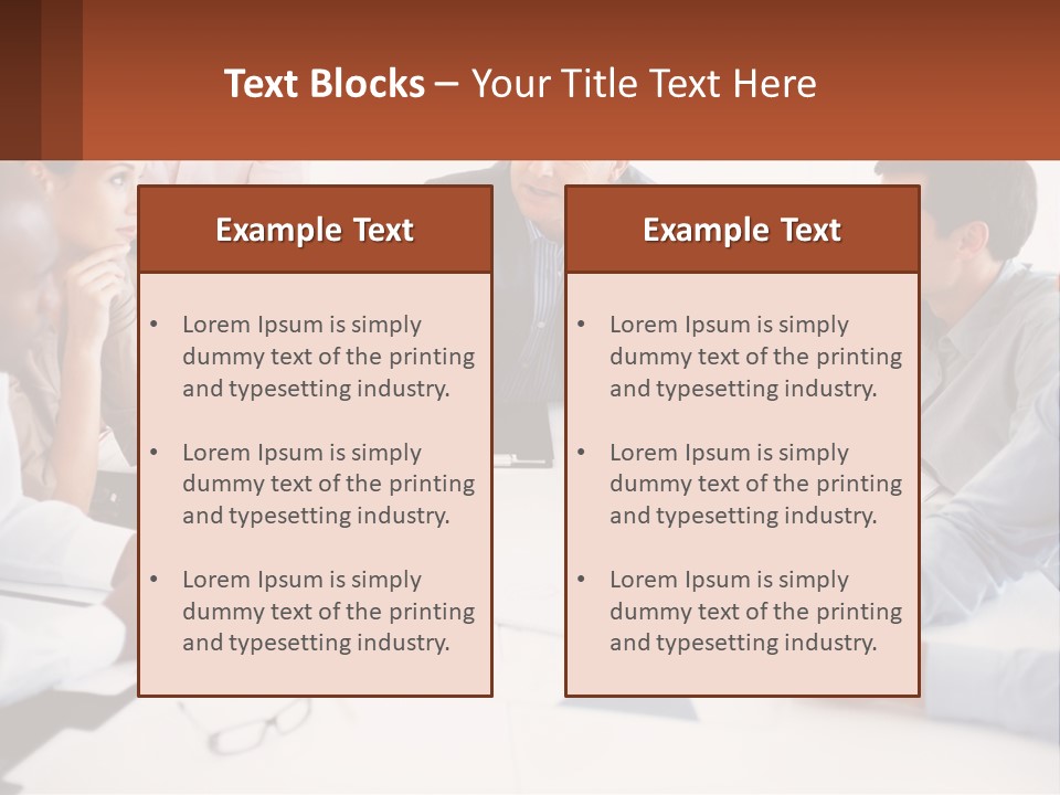 A Group Of People Sitting Around A Table Talking PowerPoint Template