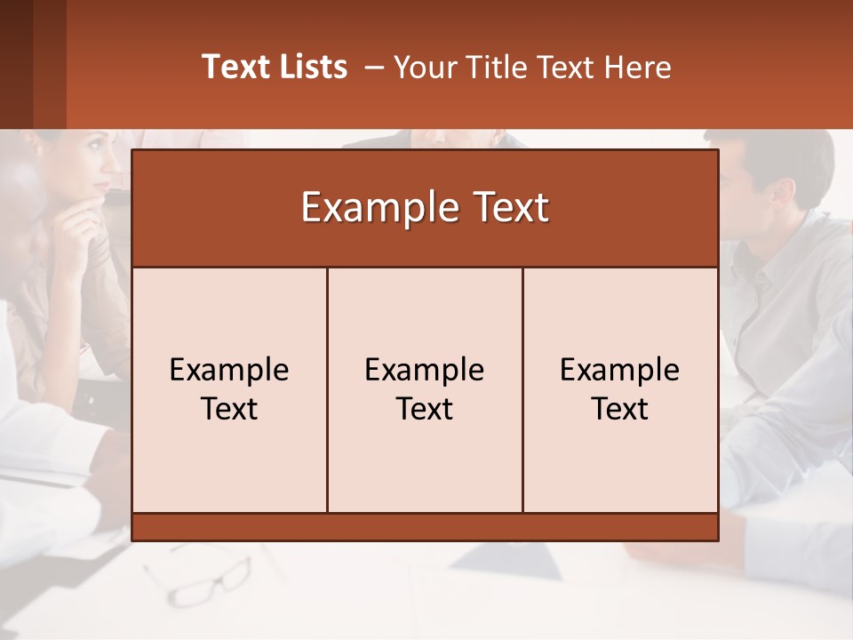 A Group Of People Sitting Around A Table Talking PowerPoint Template