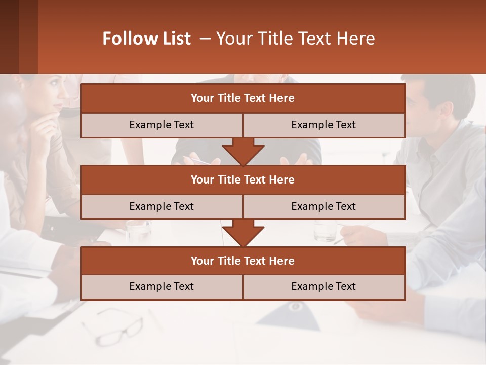 A Group Of People Sitting Around A Table Talking PowerPoint Template