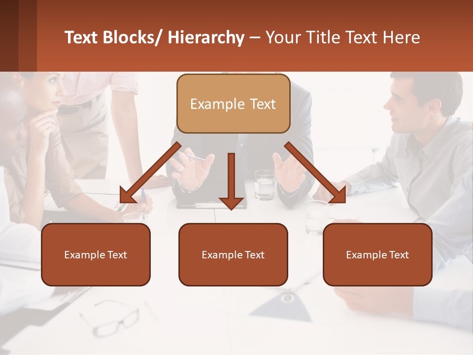 A Group Of People Sitting Around A Table Talking PowerPoint Template