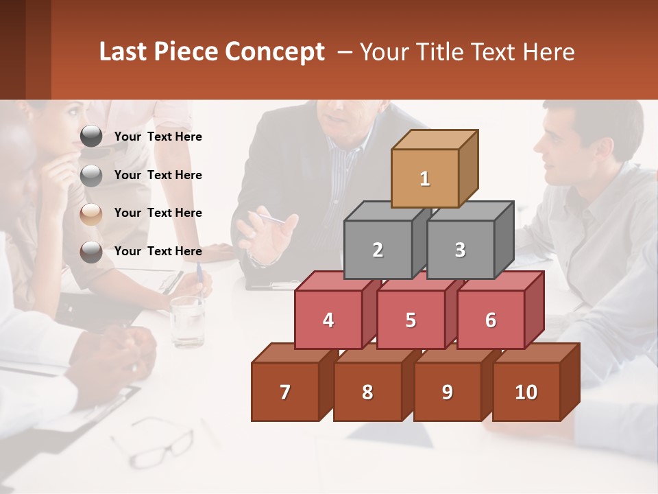 A Group Of People Sitting Around A Table Talking PowerPoint Template
