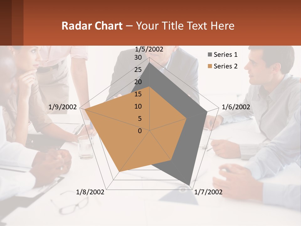 A Group Of People Sitting Around A Table Talking PowerPoint Template