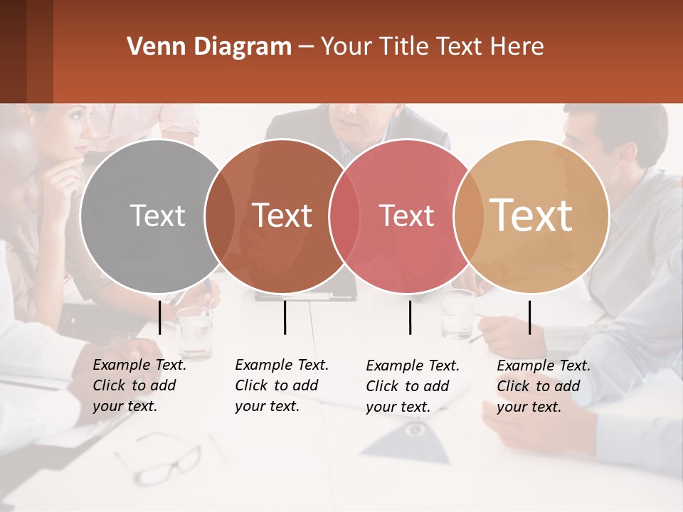 A Group Of People Sitting Around A Table Talking PowerPoint Template