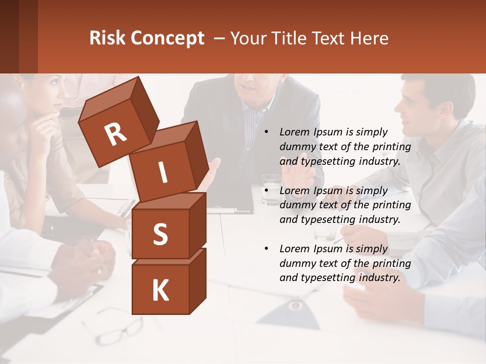 A Group Of People Sitting Around A Table Talking PowerPoint Template