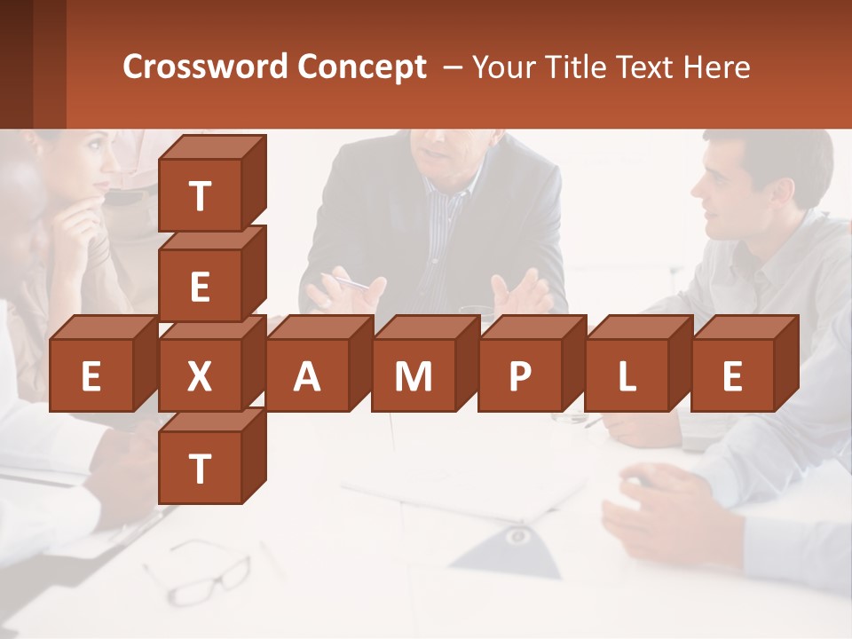 A Group Of People Sitting Around A Table Talking PowerPoint Template