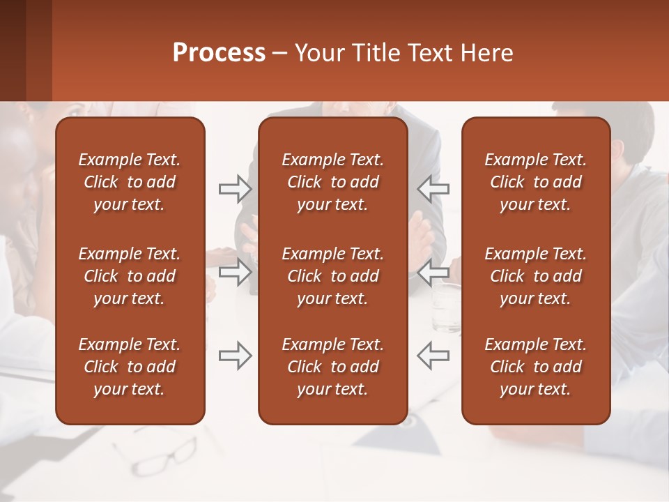 A Group Of People Sitting Around A Table Talking PowerPoint Template