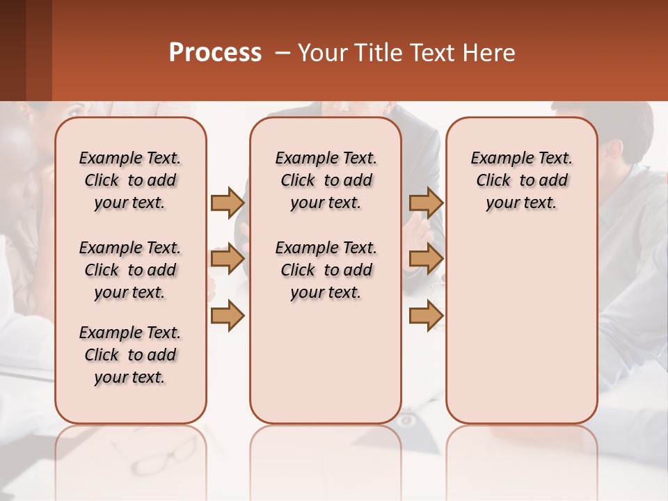 A Group Of People Sitting Around A Table Talking PowerPoint Template