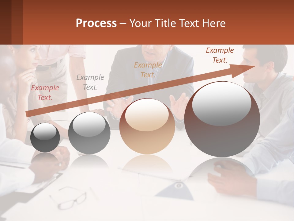 A Group Of People Sitting Around A Table Talking PowerPoint Template