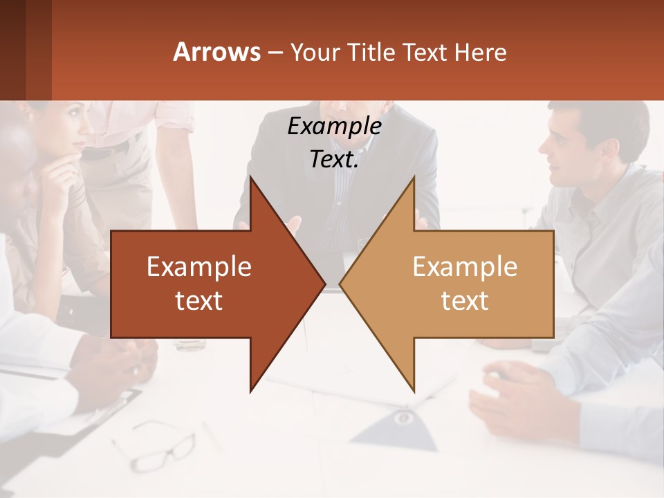 A Group Of People Sitting Around A Table Talking PowerPoint Template