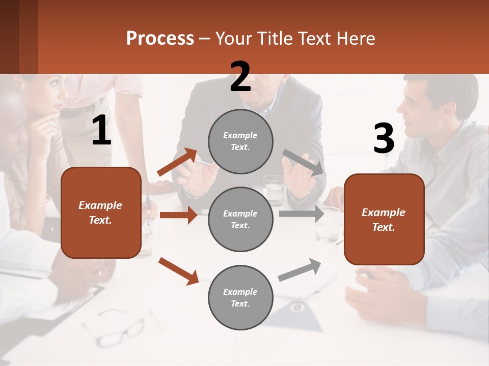 A Group Of People Sitting Around A Table Talking PowerPoint Template