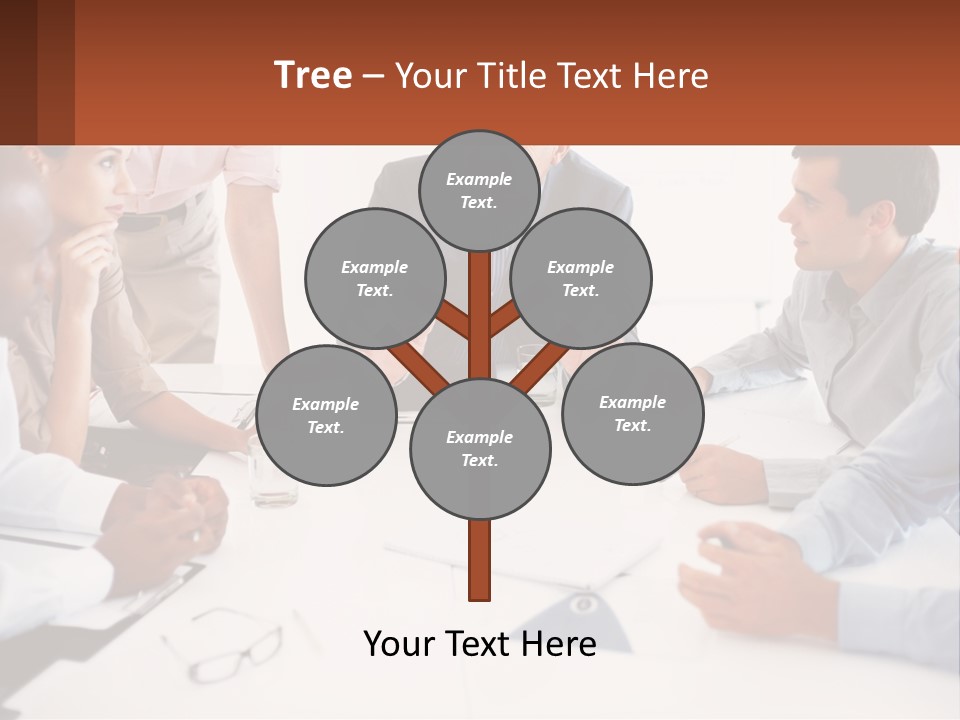 A Group Of People Sitting Around A Table Talking PowerPoint Template