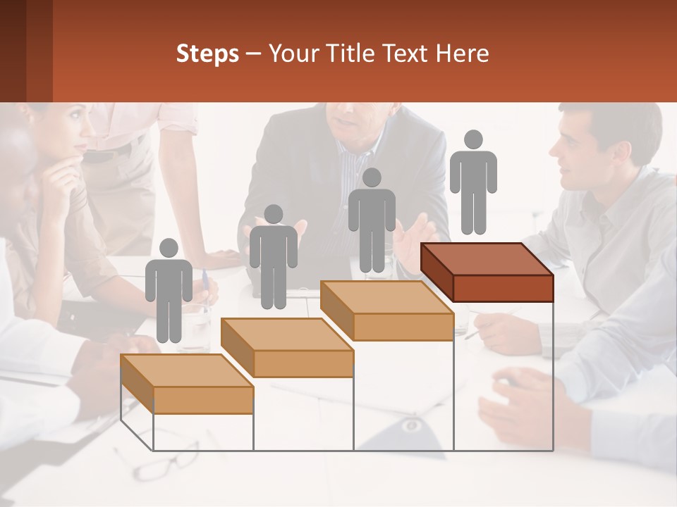 A Group Of People Sitting Around A Table Talking PowerPoint Template