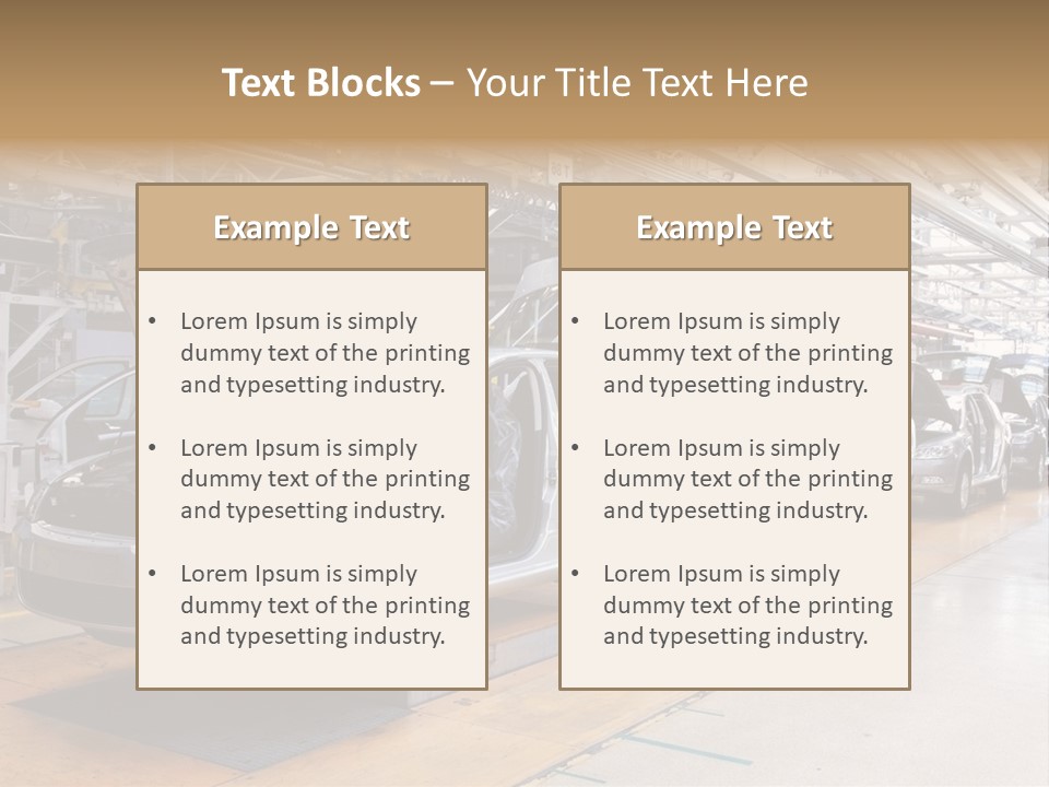 Order Framework Machines PowerPoint Template