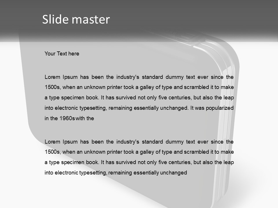 Laptop Small Lock PowerPoint Template