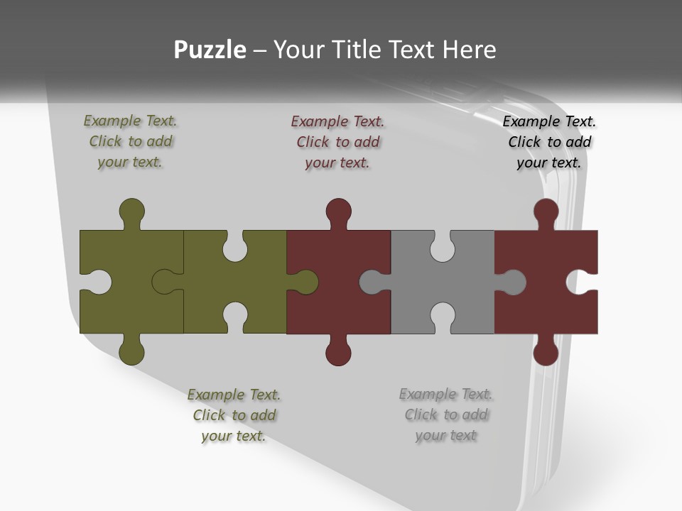 Laptop Small Lock PowerPoint Template