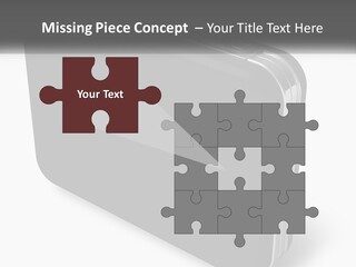 Laptop Small Lock PowerPoint Template