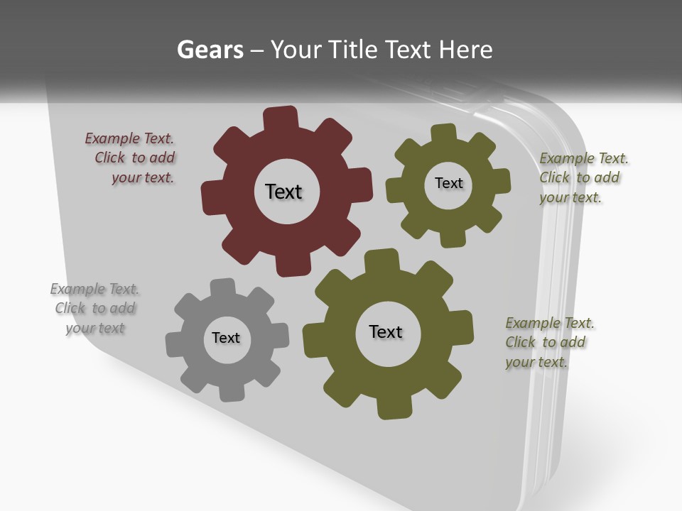 Laptop Small Lock PowerPoint Template