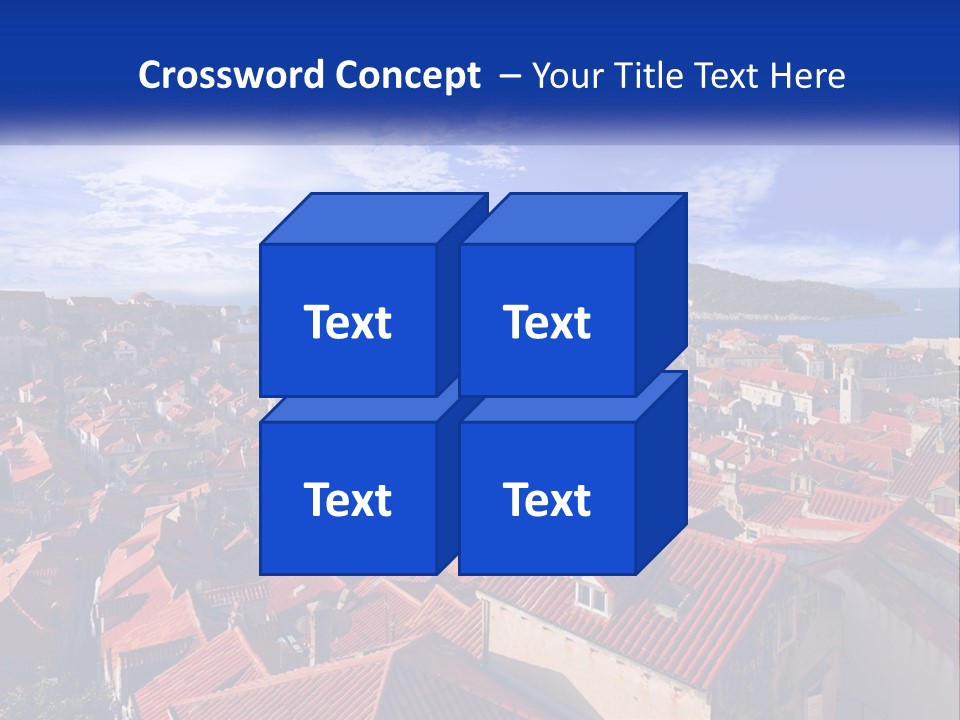 Sunset Urban Village PowerPoint Template