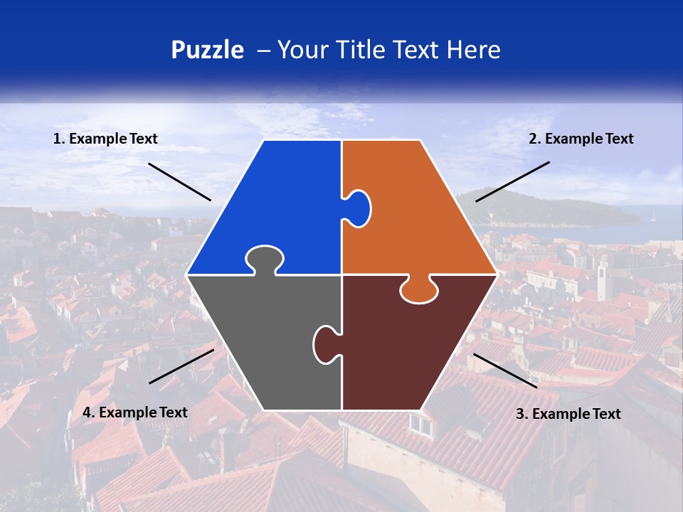 Sunset Urban Village PowerPoint Template