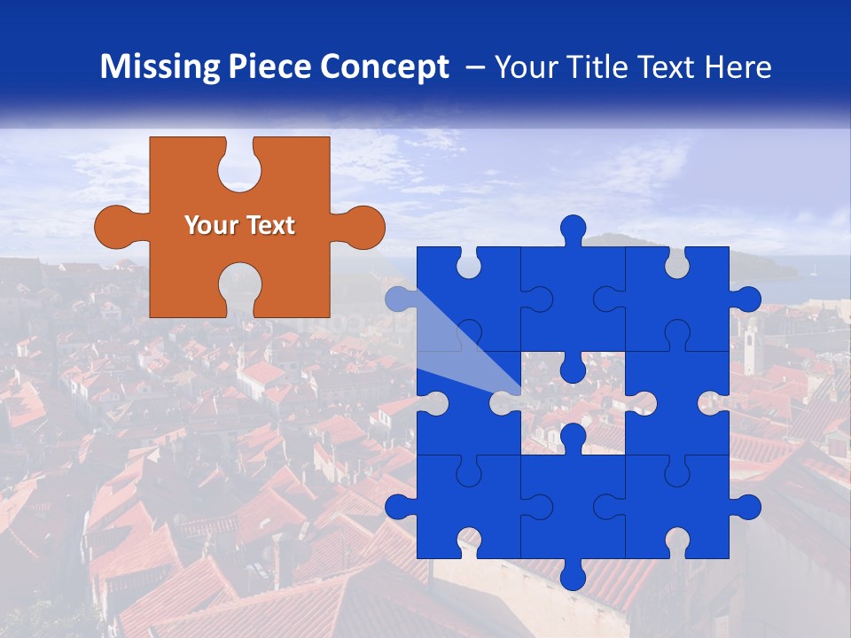 Sunset Urban Village PowerPoint Template