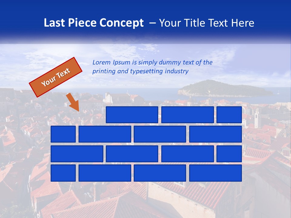 Sunset Urban Village PowerPoint Template