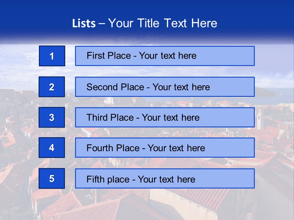 Sunset Urban Village PowerPoint Template