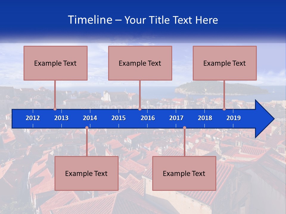 Sunset Urban Village PowerPoint Template