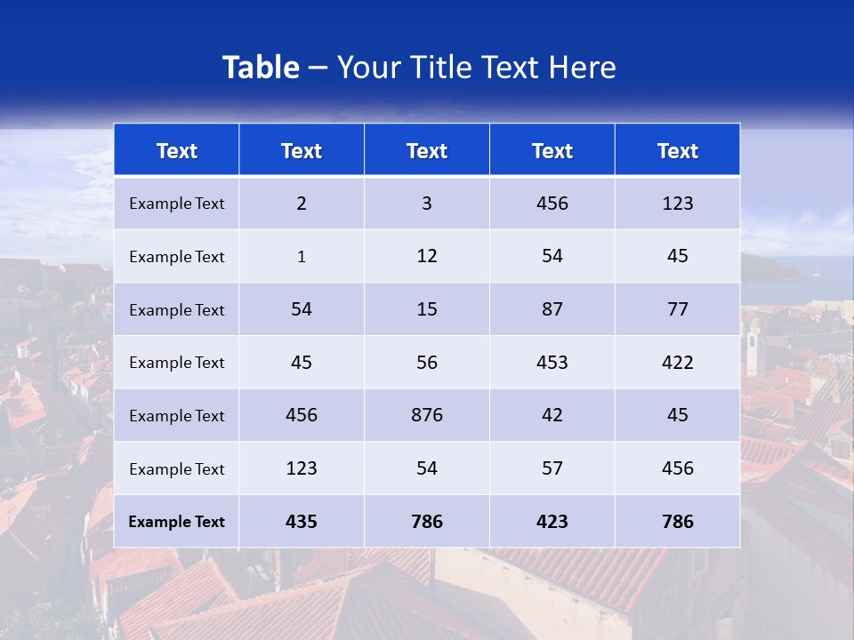 Sunset Urban Village PowerPoint Template