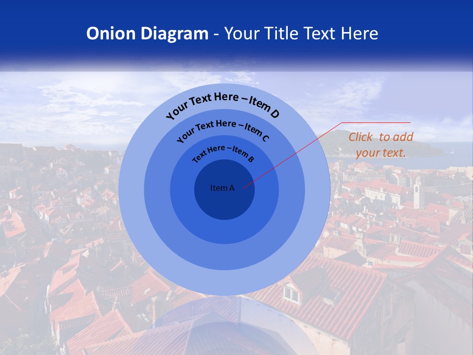 Sunset Urban Village PowerPoint Template