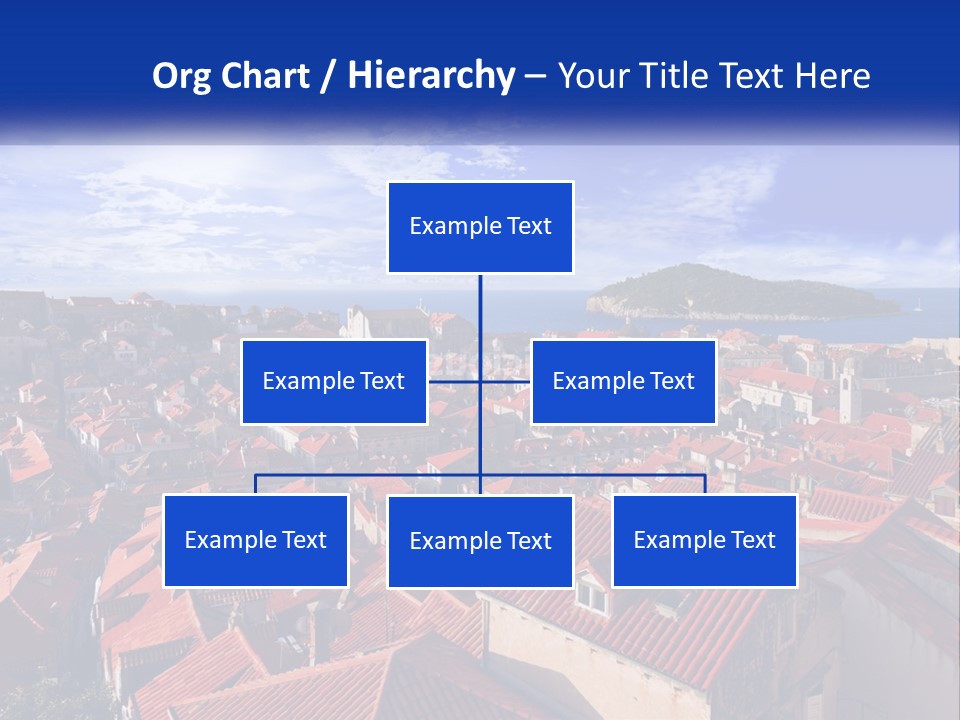 Sunset Urban Village PowerPoint Template
