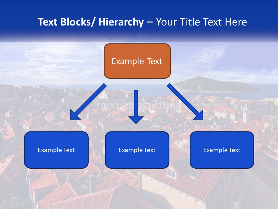 Sunset Urban Village PowerPoint Template