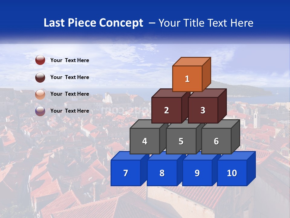 Sunset Urban Village PowerPoint Template