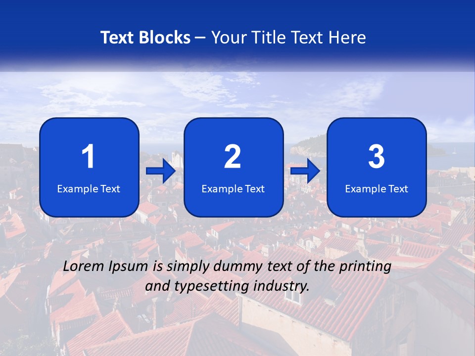 Sunset Urban Village PowerPoint Template