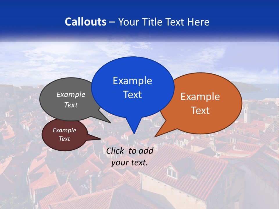 Sunset Urban Village PowerPoint Template