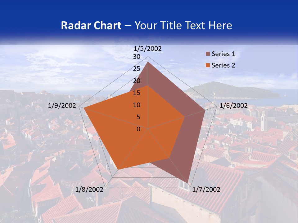 Sunset Urban Village PowerPoint Template