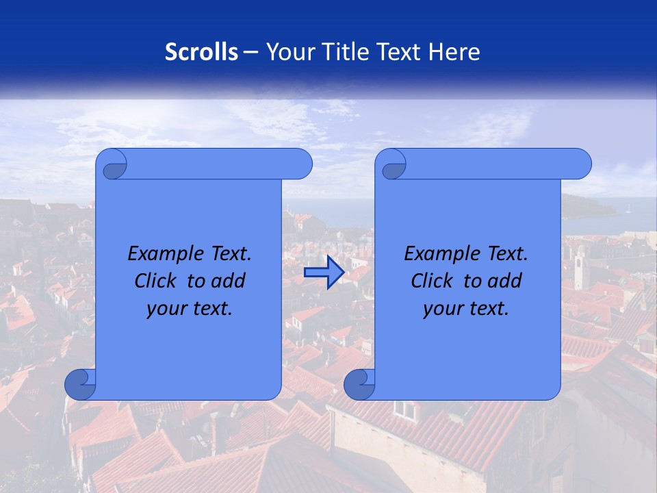 Sunset Urban Village PowerPoint Template