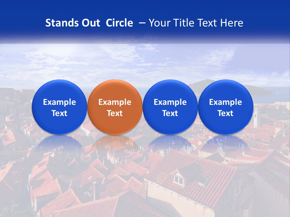 Sunset Urban Village PowerPoint Template