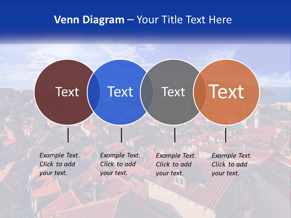 Sunset Urban Village PowerPoint Template