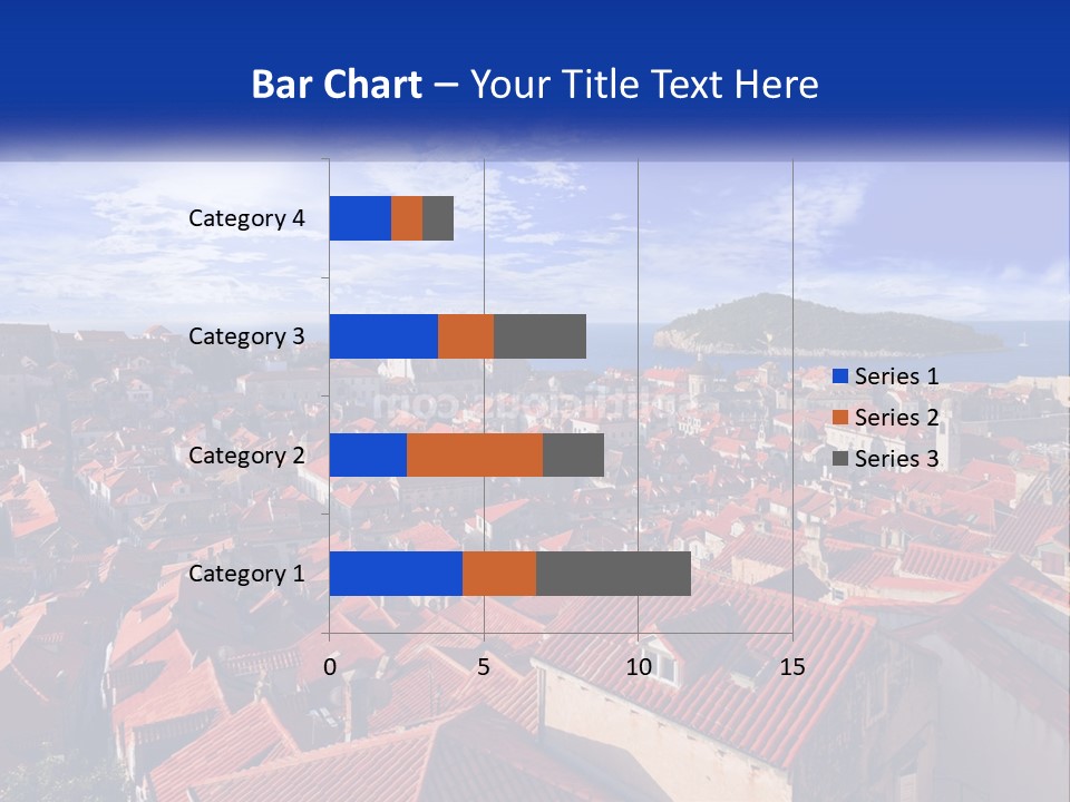 Sunset Urban Village PowerPoint Template
