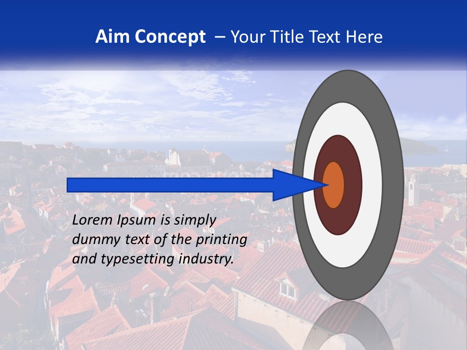 Sunset Urban Village PowerPoint Template