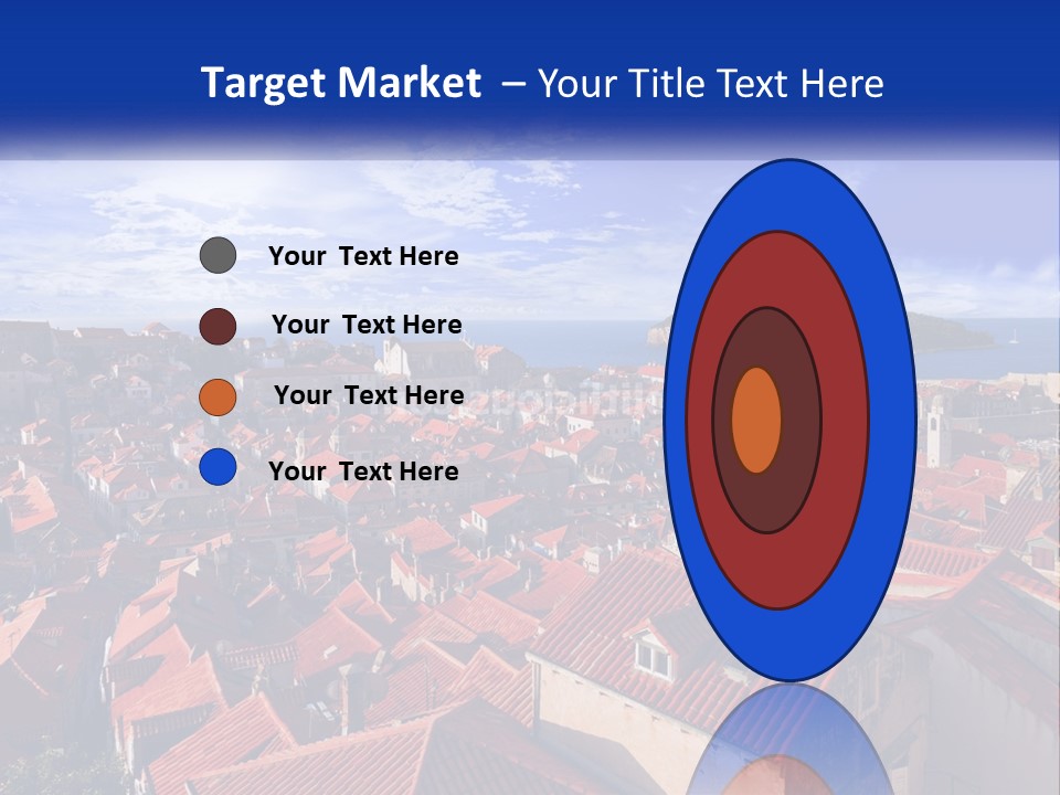 Sunset Urban Village PowerPoint Template