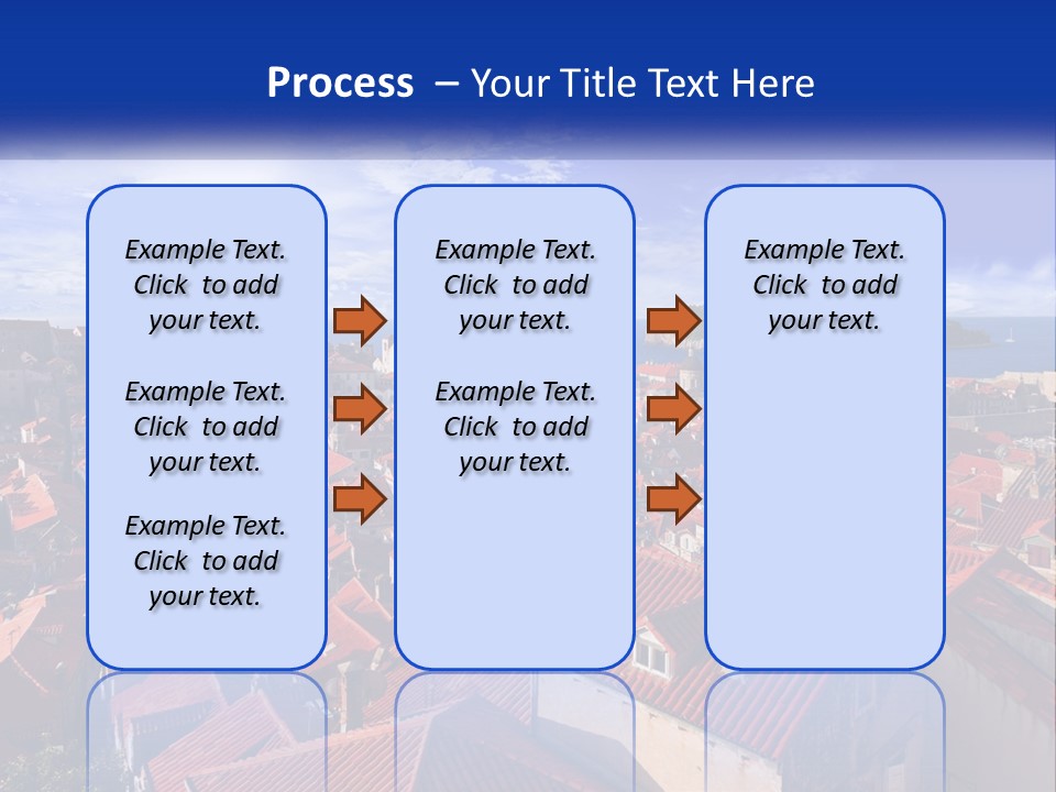 Sunset Urban Village PowerPoint Template
