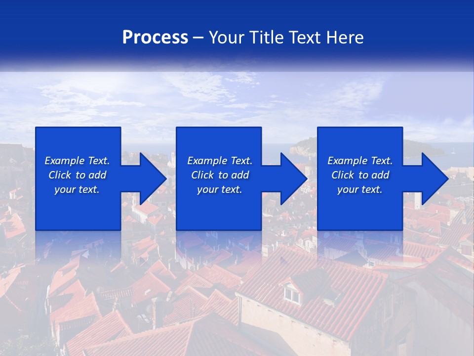 Sunset Urban Village PowerPoint Template
