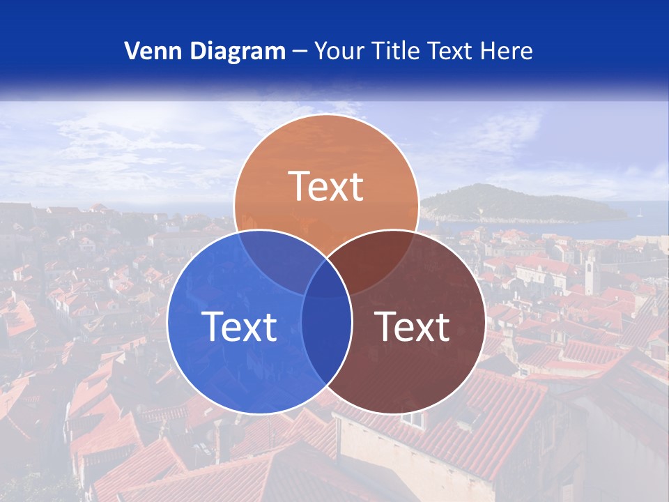 Sunset Urban Village PowerPoint Template