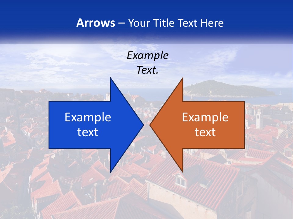Sunset Urban Village PowerPoint Template