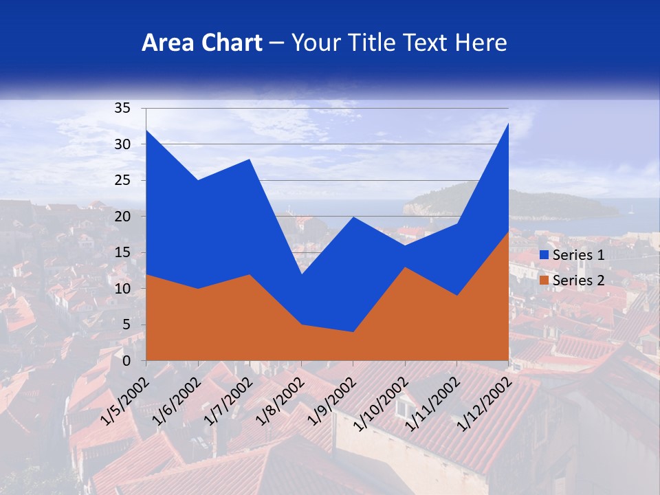 Sunset Urban Village PowerPoint Template
