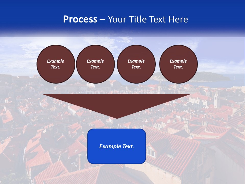 Sunset Urban Village PowerPoint Template