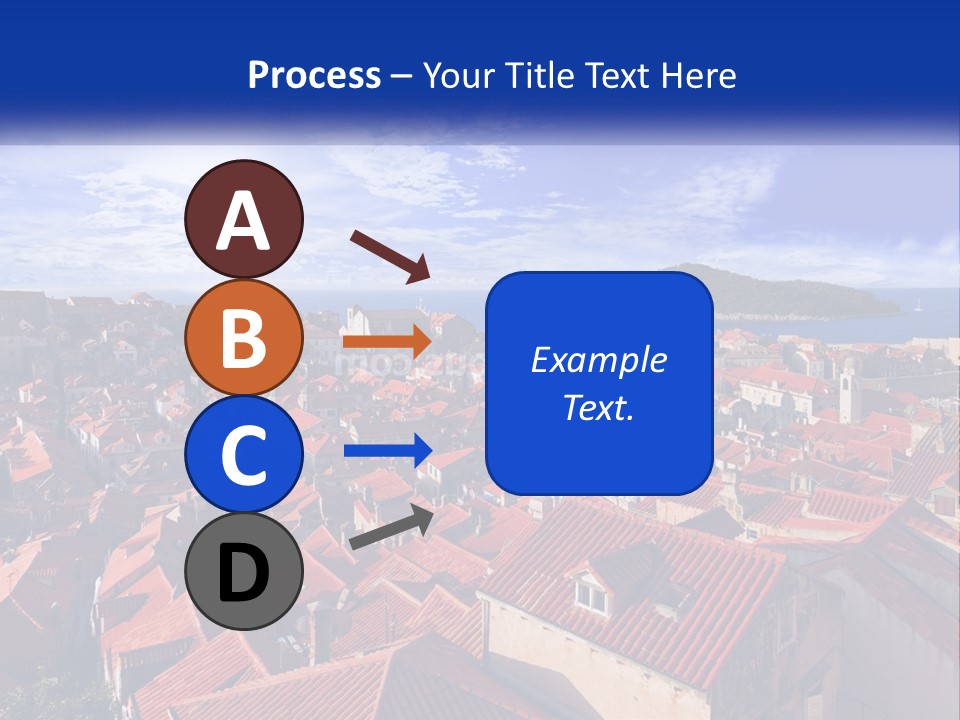 Sunset Urban Village PowerPoint Template