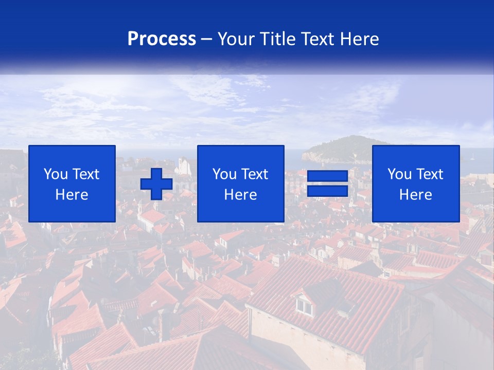 Sunset Urban Village PowerPoint Template
