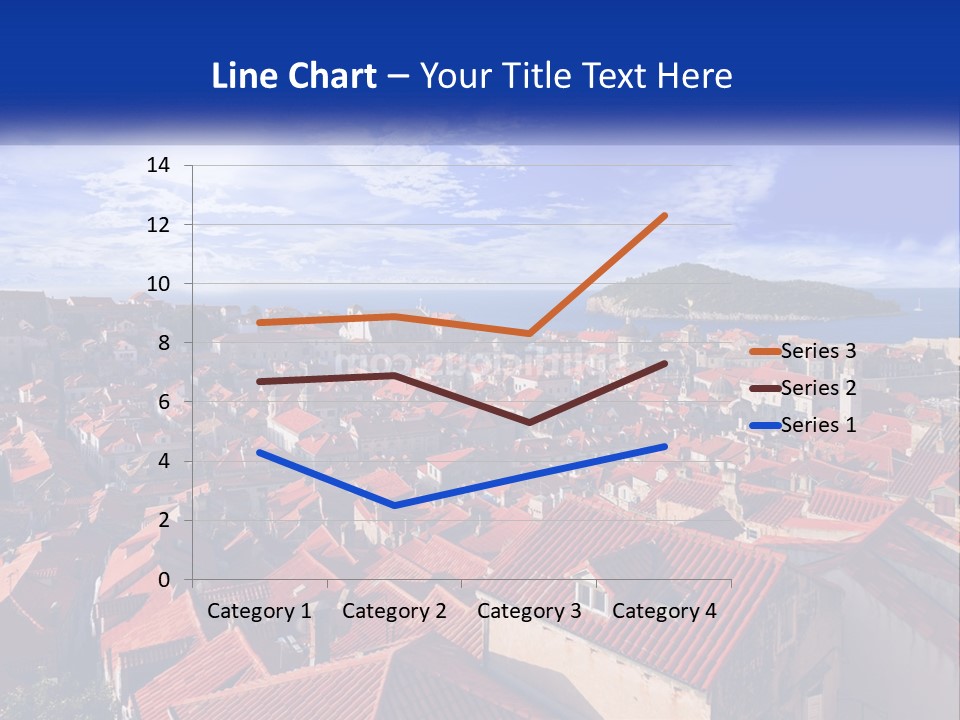 Sunset Urban Village PowerPoint Template